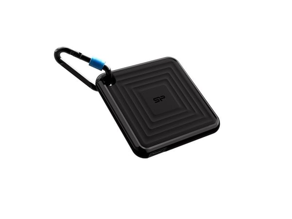 SILICON POWER PC60 - SSD - 512 GB - ekstern (bærbar) - USB 3.2 Gen 2 - 256-bit AES - svart