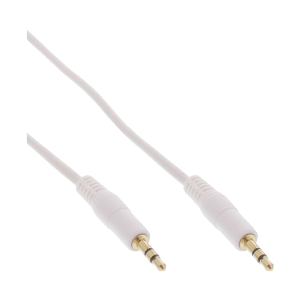InLine 99938W, 3.5mm, Uros, 3.5mm, Uros, 3 m, Valkoinen