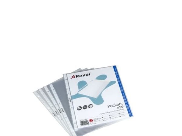 Rexel 22465490, 210 x 297 mm (A4), Läpinäkyvä, Polypropeeni (PP), Muotokuva, 50 kpl