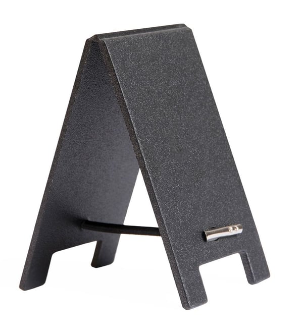 Securit® dobbeltsidet mini SANDWICH skilt, sort