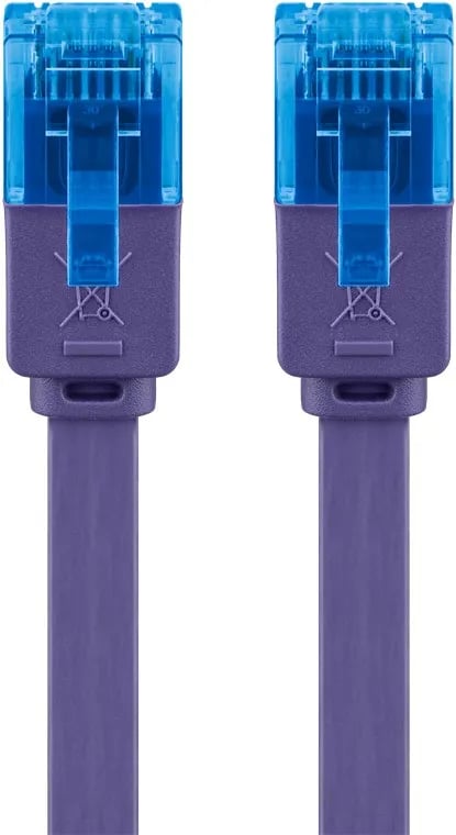 Goobay 96324, 2 m, Cat6a, U/UTP (UTP), RJ-45, RJ-45, Fiolett