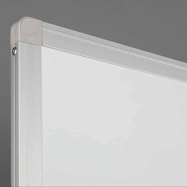 Whiteboard Mobil og vendbar 100×200 cm magnetisk med aluminiumsstel og ramme inkl. pennebakke