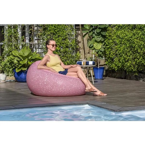 Bestway 75155, Vaaleanpunainen, Vinyyli, Velour, 100 kg, 1220 mm, 1220 mm