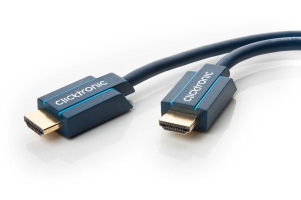 ClickTronic 5m High Speed HDMI, 5 m, HDMI Type A (Standard), HDMI Type A (Standard), 10,2 Gbit/s, Blå