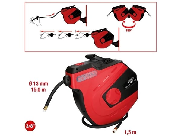 KS Tools 515.3445 Trykluft-opruller 15 m 20 bar