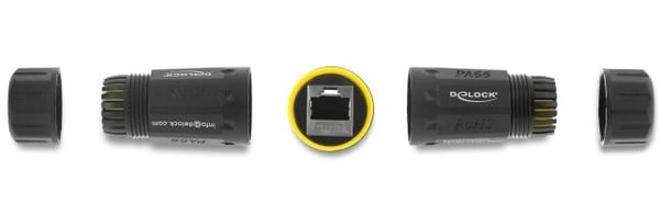 DeLOCK 90816, musta, Muovi, 1 kpl, Suora, M23, 4,5 mm