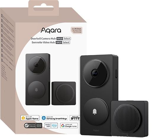 Aqara G410 Select videodörrklocka med hubb 2K, svart Aqara G410 Select videodörrklocka med hubb 2K, svart