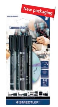Staedtler 60 BK, Musta, Musta, 4 kpl