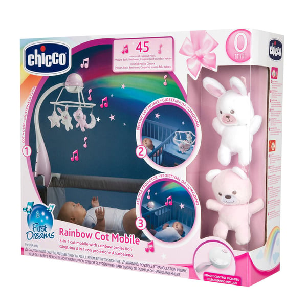 Chicco First Dreams Rainbow 3-i-1 rosa