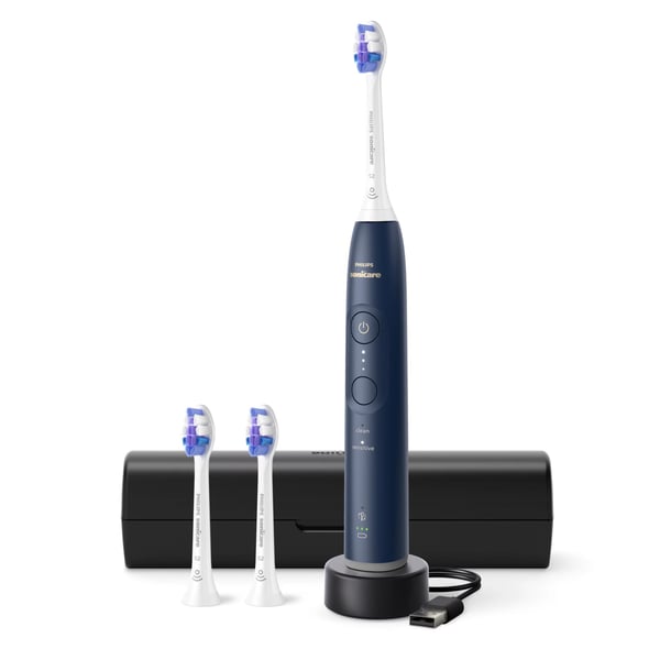 Philips Sonicare 6100 series Series 6100 HX7403/01 Oppladbar tannbørste, Voksen, Sonik tannbørste, Sensitiv / Myk, 62000 bevegelser per minutt, Blå...