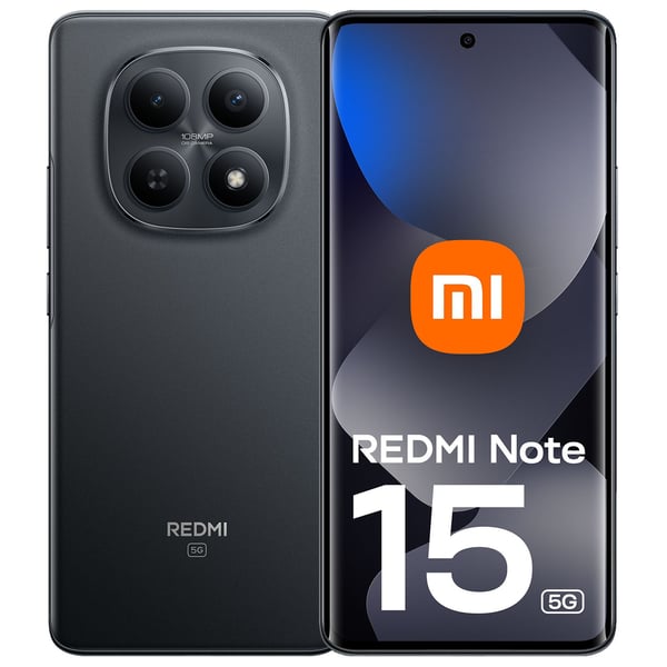 Xiaomi Redmi Note 15 5G-smartphone 256 GB, svart