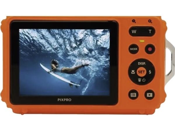 Kodak PIXPRO WPZ2, 16 MP, 4608 x 3456 piksler, 1/2.3", BSI CMOS, 4x, Svart, Oransje