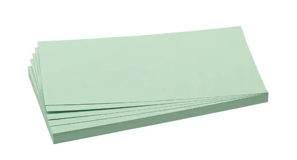 FRANKEN - Moderasjonskort - rektangel - 9.5 x 20.5 cm - grønn (en pakke 500)