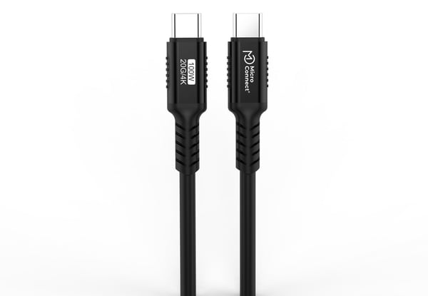 MicroConnect Premium - USB-kabel - USB-C (hane) till USB-C (hane) - USB4 Gen3x2 - 48 V - 5 A - 5 m - 4K60Hz (3840 x 2160) stöd, upp till 20 Gbps da...