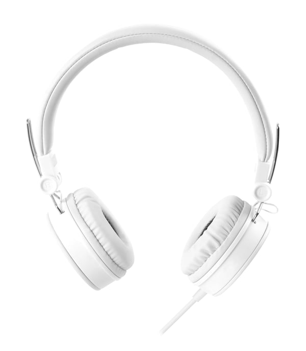 Streetz HL-W203, Koblet med ledninger (ikke trådløs), 20 - 20000 Hz, Samtaler/musikk, 160 g, Hodesett, Hvit