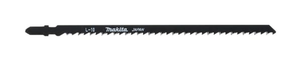 Makita L-10 - Stikksagblad - for tre, plast, kryssfinér, finertre, polyvinylklorid (PVC) - 5 deler - T-skaft - lengde: 180 mm - for Makita DJV182Z