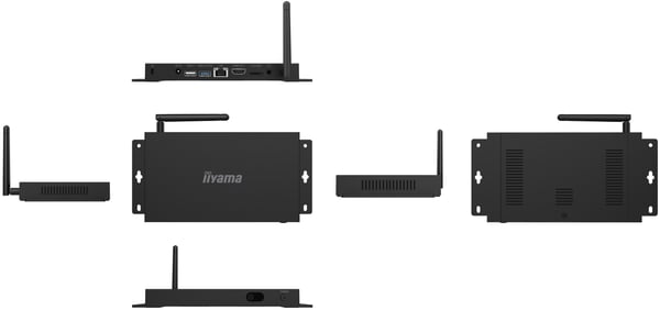 iiyama IISIGNAGEBOX-1 signage-spiller 4 GB RAM 32 GB Android 14 4K UHD