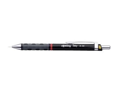 Rotring 1904694, Svart, Plast, HB, 0,35 mm, Fast