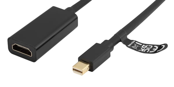 Deltaco HDMI-AR10 HDMI-adaptersett USB-C, DP, mDP, Mini, Micro, svart