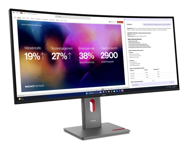 Lenovo ThinkVision P40WD-40 näyttö 39,7" WUHD 120 Hz IPS kaareva