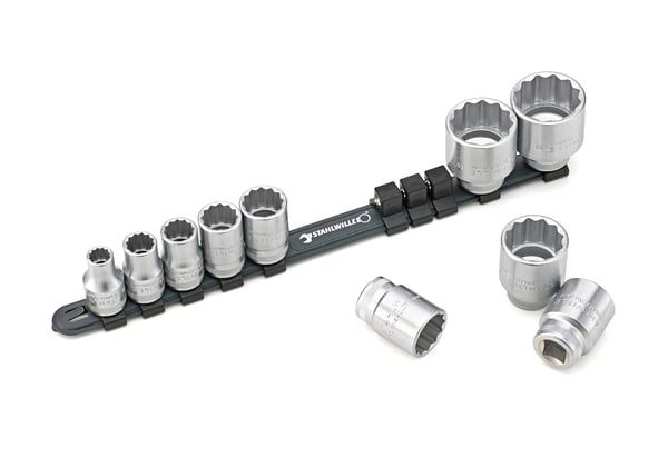STAHLWILLE 96053010, Støpselsett, 10 hoder, Stål, 1,12 kg