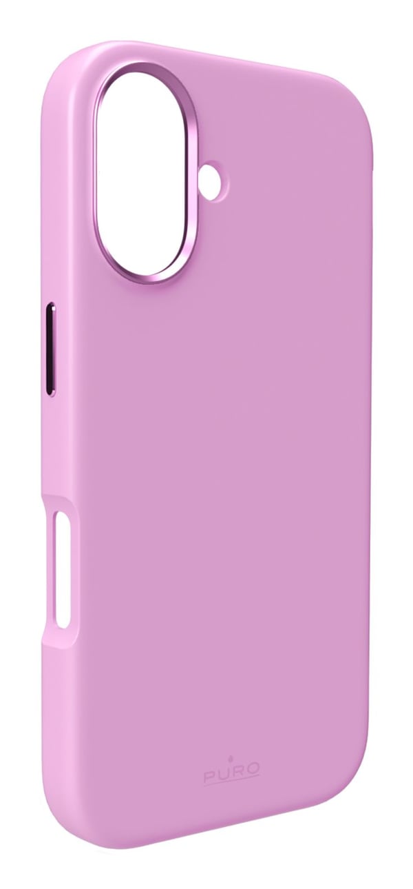 PURO Icon Mag Pro - Baksidedeksel for mobiltelefon - MagSafe-samsvar - væskesilikon - coraltastisk - for Apple iPhone 16 Plus