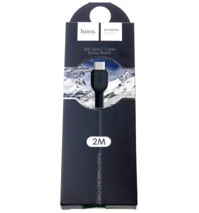 USB Hoco - USB-A - USB-C 2 m Black (X20 black)