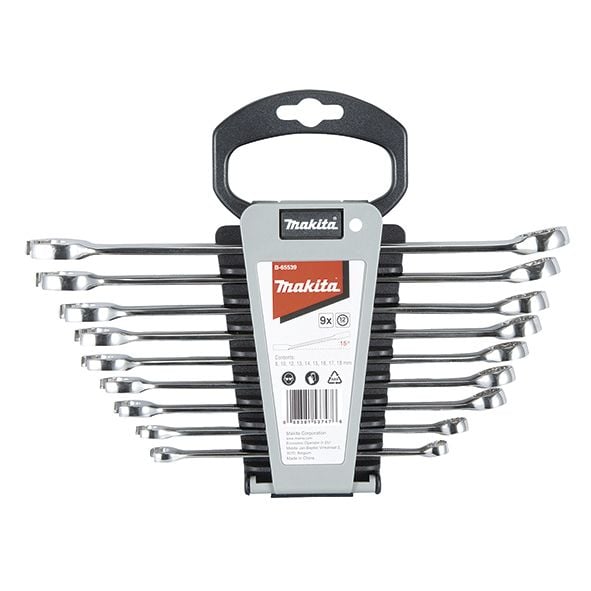Makita - Open-end wrench set - 9 delar