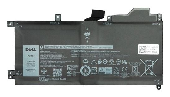 BYD - Akut tietokoneen akkuun - Litiumion - 4750 mAh - 38 Wh - Latitude 7200 2-in-1, 7210 2-in-1 -malleihin