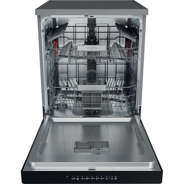 Whirlpool WFO 3T141 X, Frittstående, Full størrelse (60 cm), Rustfritt stål, Sort, Berøringskontroll, 1,3 m