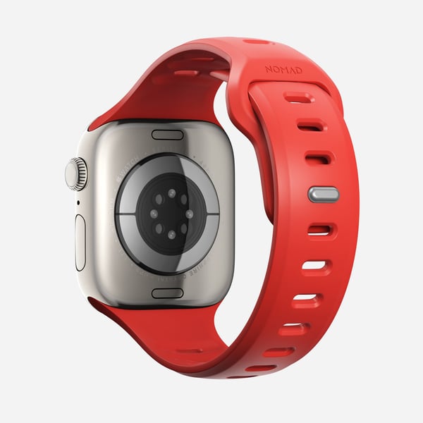 Nomad Tempo Band, Band, SmartWatch, Rød, Apple, 45mm / 46mm, Gummi