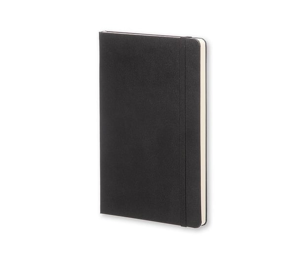 Moleskine Classic, Yksivärinen, Musta, 240 arkkia, 70 g/m², Pisteruudukkopaperi, Kovakantinen