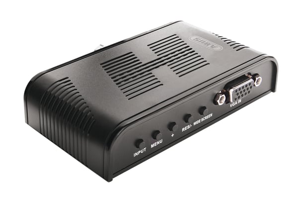 ABUS TVAC20001, Svart, 1600 x 1200 pixlar, NTSC, PAL, Composite + S-Video, VGA, 12 V