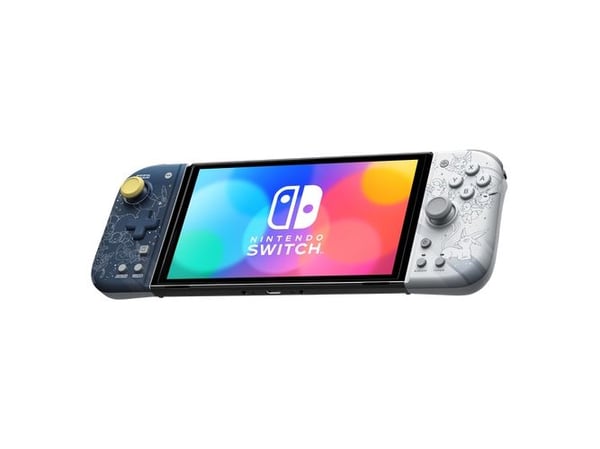 Hori Split Pad Compact Eevee, Spelplatta, Nintendo Switch, Nintendo Switch OLED, D-pad, Turbo-knapp, Blå, Vit, 192 mm, 153 mm