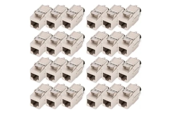 Digitus DN-93816-24, litteä, hopea, RJ-45, LSA, naaras, naaras