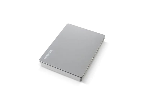 Toshiba Canvio Flex - Harddisk - 2 TB - ekstern (bærbar) - 2.5" - USB 3.2 Gen 1 - sølv