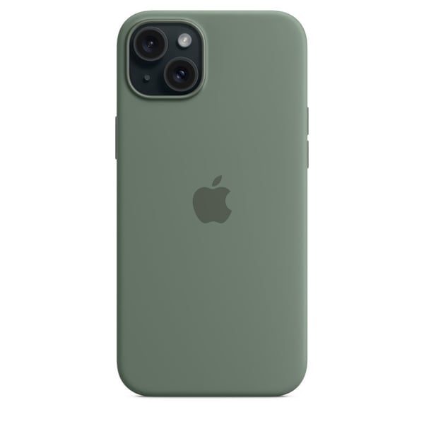 Apple - Skydd för mobiltelefon - MagSafe-kompatibilitet - silikon - cypress - för iPhone 15 Plus