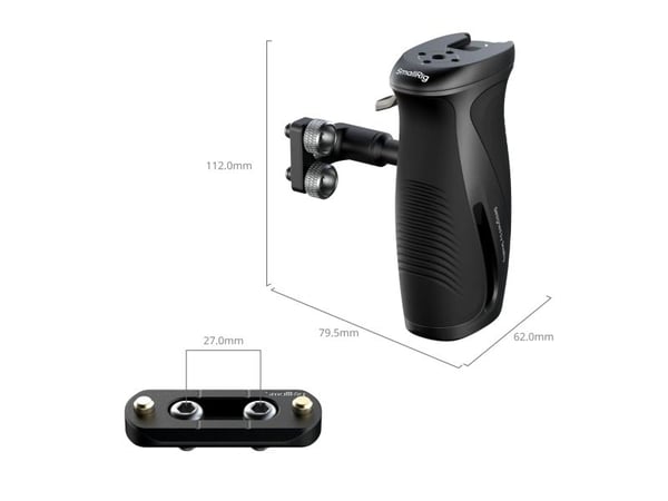 SmallRig 5194, Kahva, musta, Alumiini, 1/4-20", 112 mm, 79,5 mm