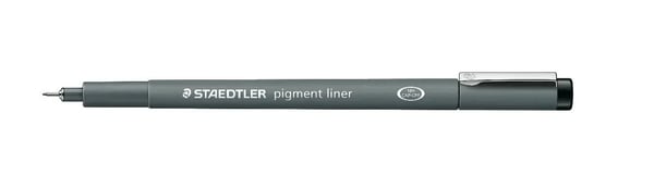 STAEDTLER pigment liner 308 - Fineliner - svart - fargeblekk - 0.7 mm