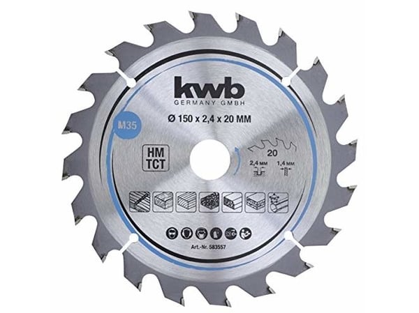 kwb 583557, Kovametallihampaat (TCT), 222 g, 1 kpl