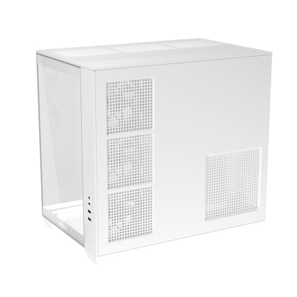 ASUS A32 Plus TG ARGB White, Midi Tower, PC, Valkoinen, ATX, mikro ATX, Mini-ITX, Metalli, Pelaaminen