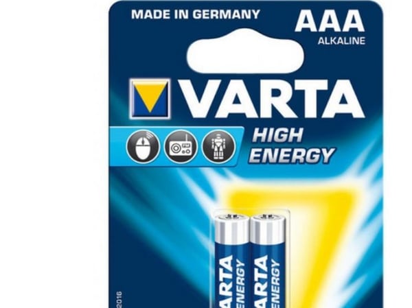 Varta -4903/2B, Engångsbatteri, AAA, Alkalisk, 1,5 V, 2 styck, 10 År