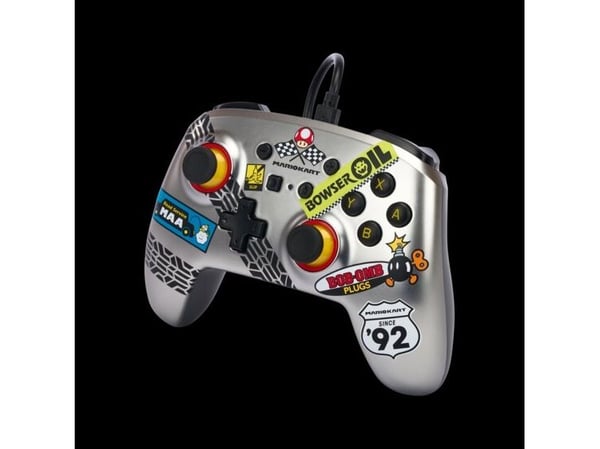 PowerA NSGP0145-01, Spelplatta, Nintendo Switch, Capture button, D-pad, Home-knapp, Analog / Digital, Kabel, USB