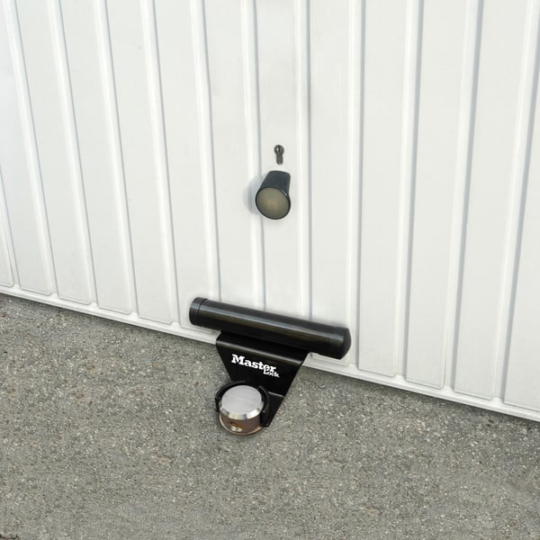 MASTER LOCK 1488EURDAT, Kjedefri hengelås, Nøkkellås, Bruk bare én nøkkel, Garage, Workshop, Sort, Stål