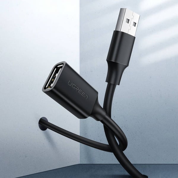 Ugreen US103, 3 m, USB A, USB A, USB 2.0, 0,48 Gbit/sek., svart