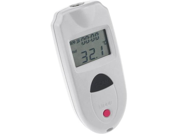 VOLTCRAFT IR 110-1S, 33 mm, 14 mm, 73 mm, 22 g, Musta, Valkoinen, F,°C