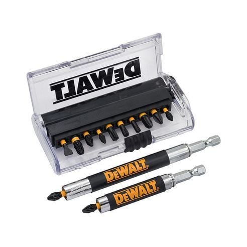 DeWALT DT70512T-QZ, 12 styck, Phillips, Pozidriv, Öppning, Torx, PH 1, PH 2, PH 3, PZ 1, PZ 2, PZ 3, T20, T25, T30, Hexagonal
