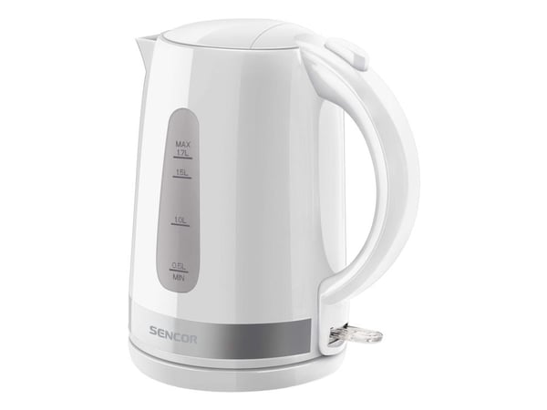 Sencor SWK 1748WH, 1,7 l, 2200 W, Hvit, Plast, Vannivåindikator, Overopphetingsbeskyttelse