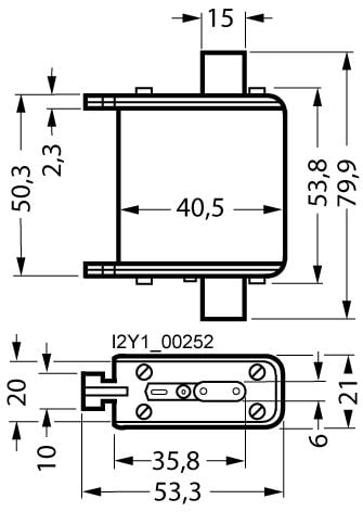 Siemens 3NE18030 Sikringsindsats Sikringsstørrelse = 0 35 A 690 V 1 stk