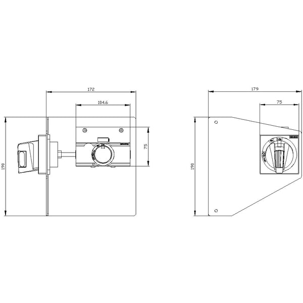 Siemens 3VA9257-0PK55, 2,24 kg, 115 mm, 110 mm, 150 mm